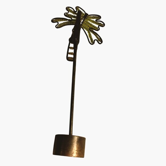 Place Card Photo Memo Note Holder Beaded Palm Tree Stand Name Clip Tropical - Picture 5 of 7